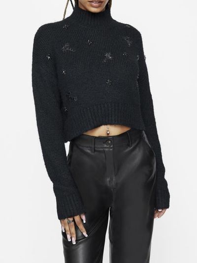 Disturbia Disturbia Phantom Cotton Cross Sweater