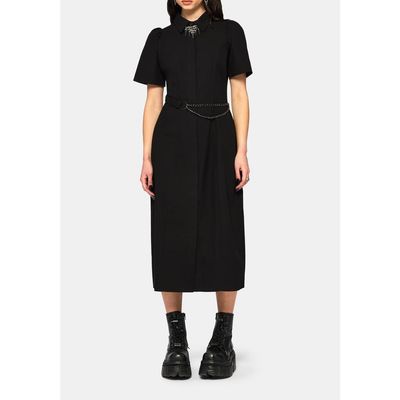 Disturbia Disturbia Phonoi Chain Belted Button Midaxi Dress