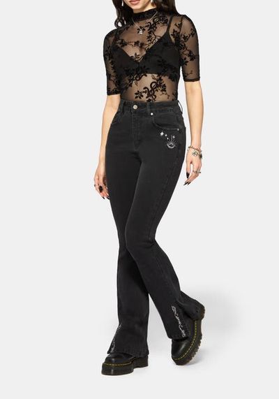 Disturbia Disturbia Reina Celestial Denim Kick Flare Jean
