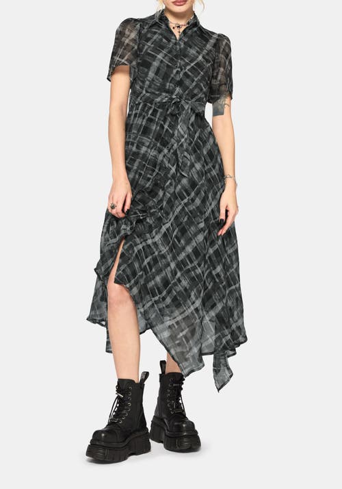 Disturbia Disturbia Rhoswen Checked Midaxi Shirt Dress