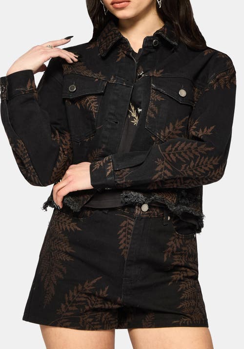 Disturbia Disturbia Ruin Fern Distressed Denim Jacket