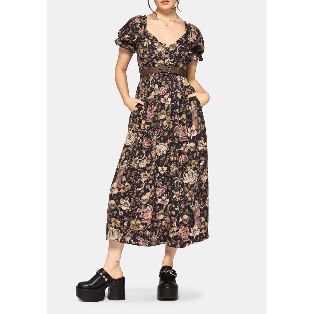 Disturbia Disturbia Short Sleeve Midi Dress