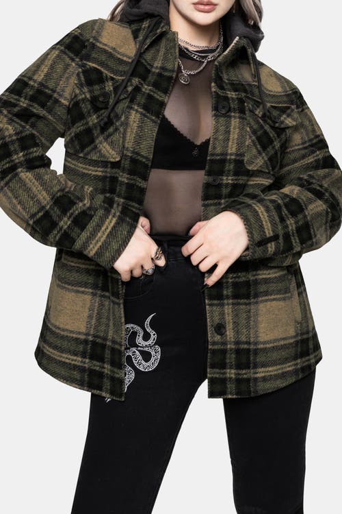 Disturbia Disturbia Trellis Lightweight Shacket