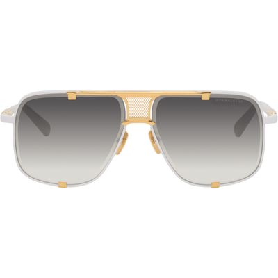 Dita Dita White & Gold Mach-Five Sunglasses