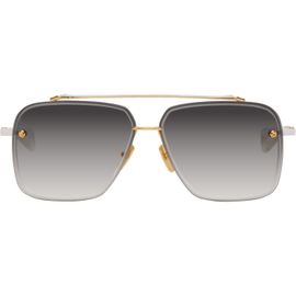 Dita Dita White & Gold Mach-Six Sunglasses