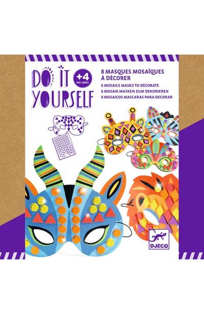 Djeco Djeco Do It Yourself Jungle Animal Mask Craft Kit