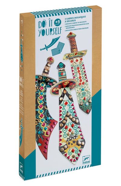 Djeco Djeco Do It Yourself Like a Pirate Sword Mosaic Craft Kit