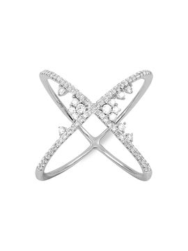 Djula Women's Fairytale 18K Gold & 0.36 TCW Diamond Crisscross Ring