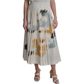 DKNY DKNY Abstract Print Pleated Skirt