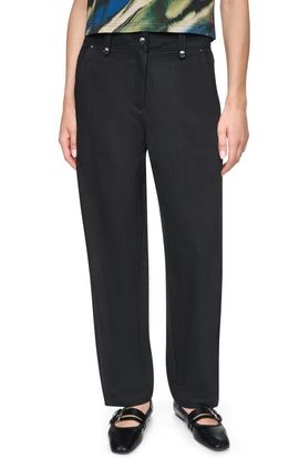 DKNY DKNY Barrel Leg Sanded Twill Pants