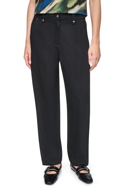 Dkny Barrel Leg Sanded Twill Pants