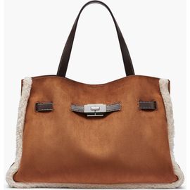 DKNY DKNY Bryar Large Contrast-Trim Satchel