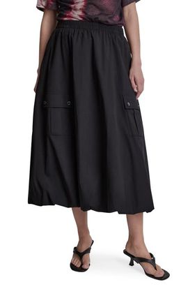 DKNY DKNY Cargo Poplin Bubble Midi Skirt