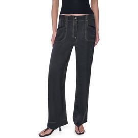 DKNY DKNY Contrast Stitch Straight Leg Pants