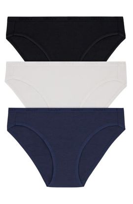 DKNY DKNY Cotton Blend Assorted 3-Pack Bikinis