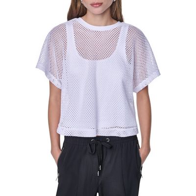 DKNY DKNY Dolman Sleeve Open Stitch Top
