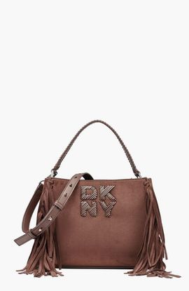 DKNY DKNY Foster Medium Faux Suede Satchel