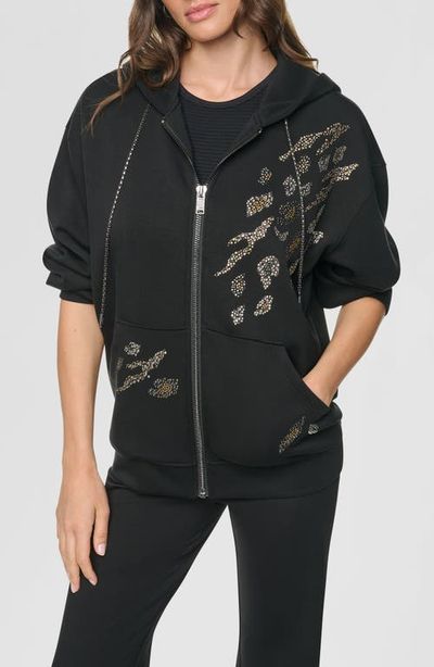 DKNY DKNY Heatset Animal Chain Link Zip Hoodie