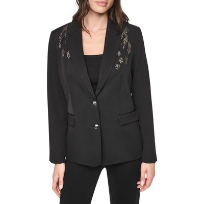 DKNY DKNY Heatset Animal Studded Blazer