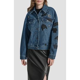 DKNY DKNY Logo Patch Denim Trucker Jacket