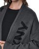 DKNY DKNY Metallic Oversize Open Front Cardigan - 4