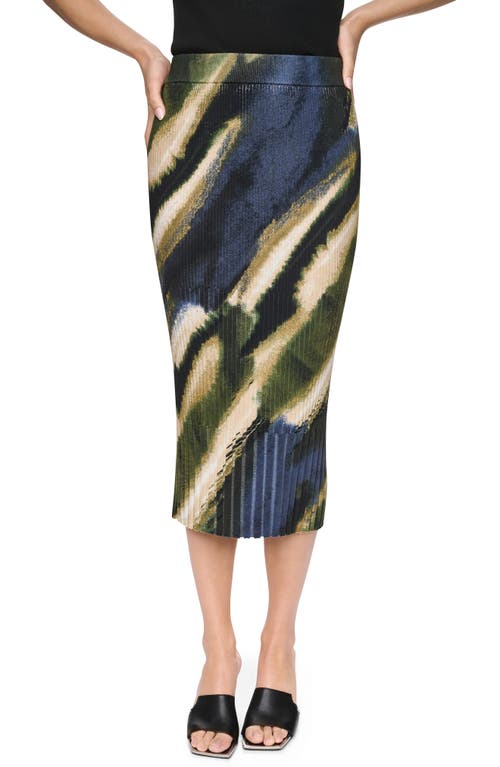 DKNY DKNY Mix Rib Midi Sweater Skirt