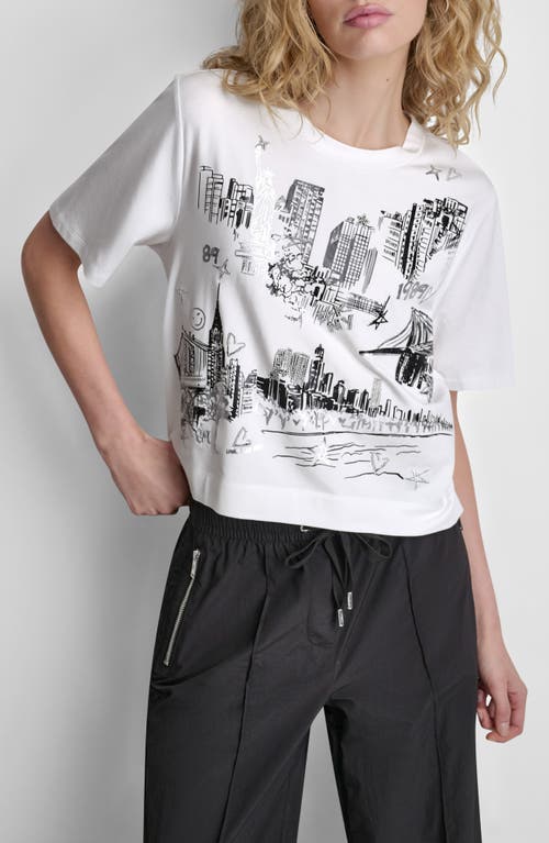 DKNY DKNY New York Toile Cotton Blend T-Shirt