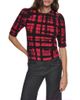DKNY DKNY Plaid Puff Shoulder Sweater - 1