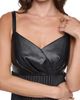 DKNY DKNY Pleated Faux Leather Sleeveless Dress - 4