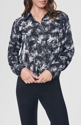 DKNY DKNY Print Twist Front Shirt