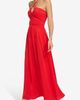 DKNY DKNY Ruched Halter Satin Maxi Dress - 3