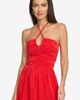 DKNY DKNY Ruched Halter Satin Maxi Dress - 5