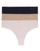 Dkny Dkny Seamless Litewear Cut Anywhere Thong 3PK - 1