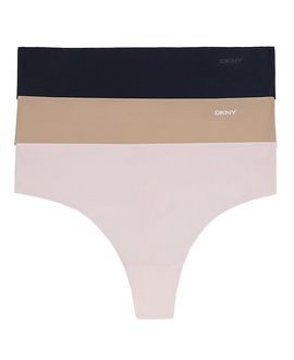 Dkny Dkny Seamless Litewear Cut Anywhere Thong 3PK
