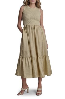 DKNY DKNY Sleeveless Diamond Knit Midi Dress