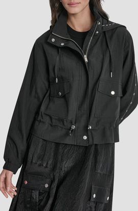 DKNY DKNY Studded Hooded Anorak