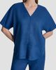 DKNY DKNY V-Neck Linen Top - 1