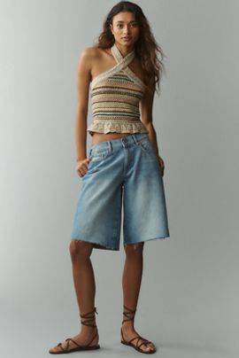 DL1961 Abby Relaxed Low-Rise Denim Shorts