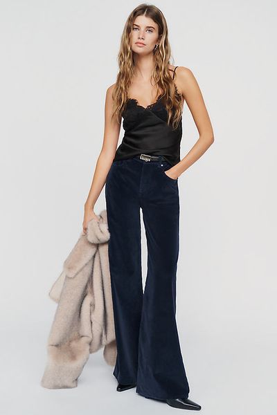DL1961 Alex Velvet Mid Rise Baggy Jeans