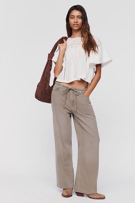 DL1961 Aura Sienna Low-Slung Wide-Leg Relaxed Jeans