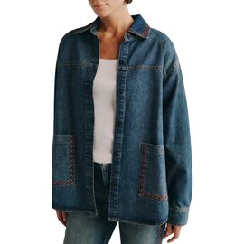 DL1961 DL1961 Addison Embroidered Denim Overshirt