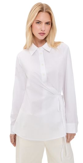 DL1961 DL1961 Agnes Wrap Shirt Cloud