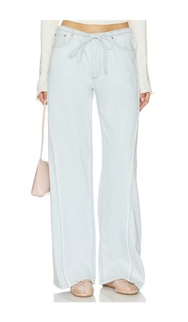 DL1961 DL1961 Aura Sienna Low Slung Relaxed Wide Leg Jeans