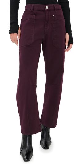 DL1961 DL1961 Bilie Easy Barrel Petite Pants Viola