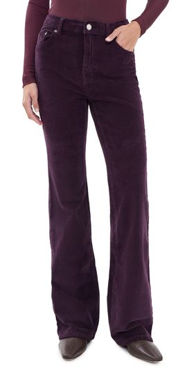 DL1961 DL1961 Bridget Bootcut Instasculpt Corduroy Pants 33' Blackberry Cord (Stretch Corduroy)