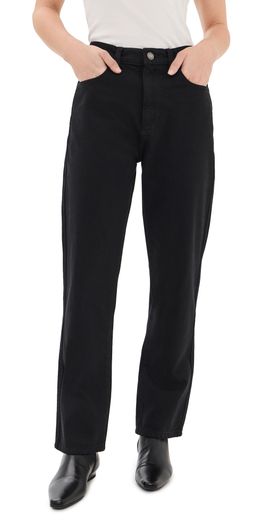 DL1961 DL1961 Cate Classic High Rise Straight Petite Jeans 27 Black/Highluxe