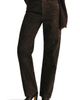 DL1961 DL1961 Daria Column High Waist Suede Leather Pants - 1
