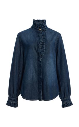 DL1961 DL1961 DL Aura Ruffle Denim Shirt