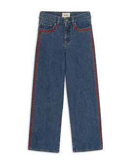 Dl1961 Dl1961 Girls' DL Aura Lily Cropped Wide Leg Jeans