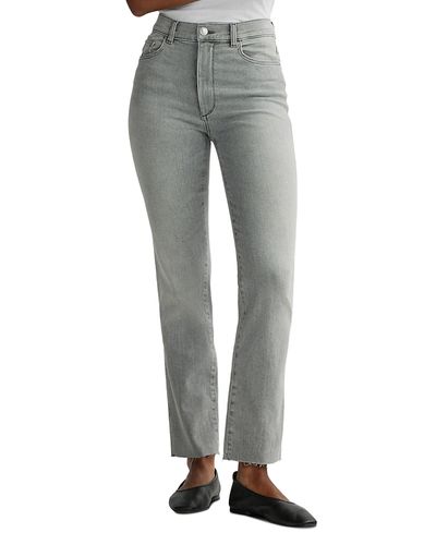 Dl1961 DL1961 Halle Straight High Rise Instasculpt Jeans in Light Smoke